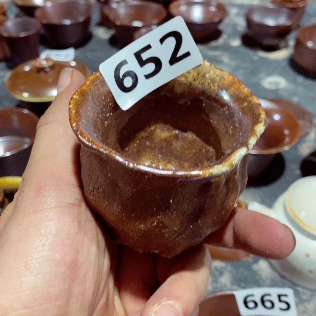柴烧茶具陶瓷杯子