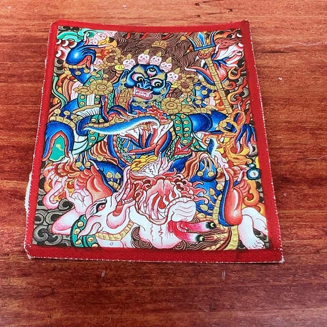 吊坠昊*全手绘热贡唐卡大黑天