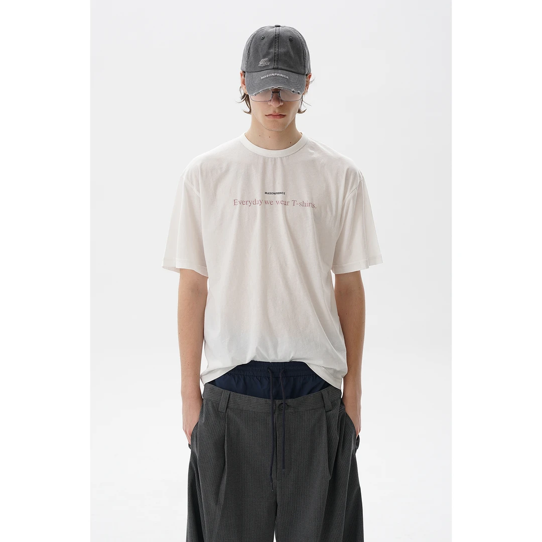 MASONPRINCE*我每天都在穿的棉呼吸短T