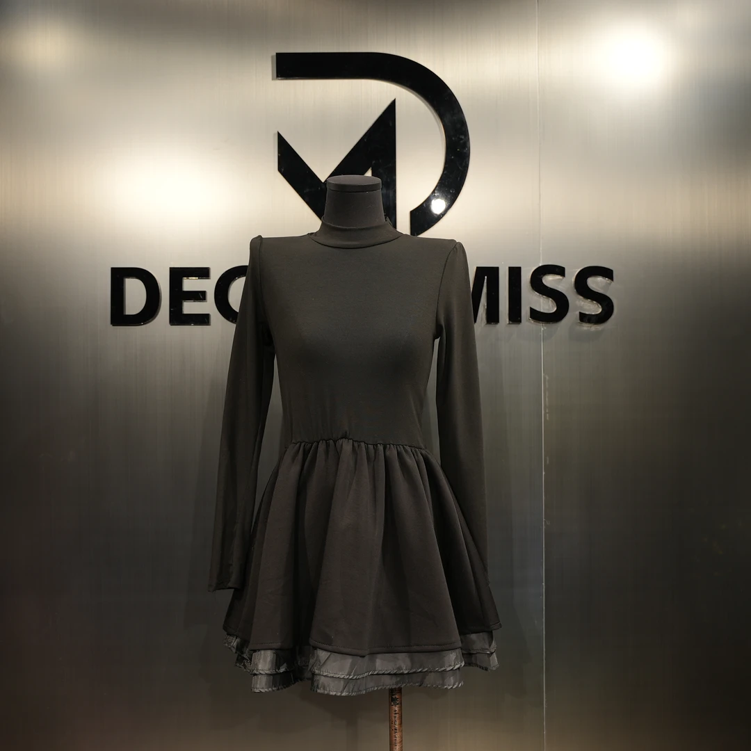 DECENT MISS轻奢重工华丽法式优雅巴黎时尚感女王连衣裙QH-10030