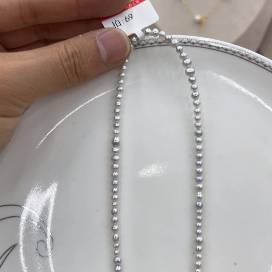 淡水珍珠合金颈饰02415