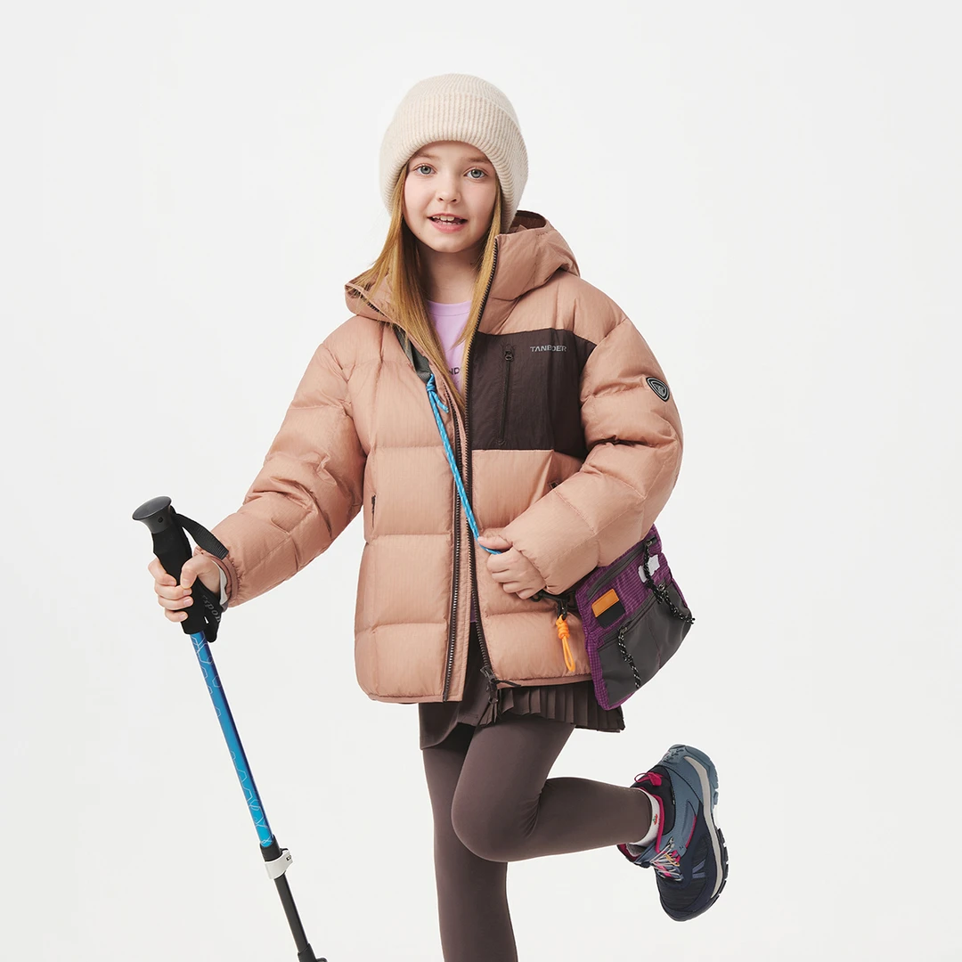 【达人专属】童装运动短款经典连帽面包羽绒服TC5360279A