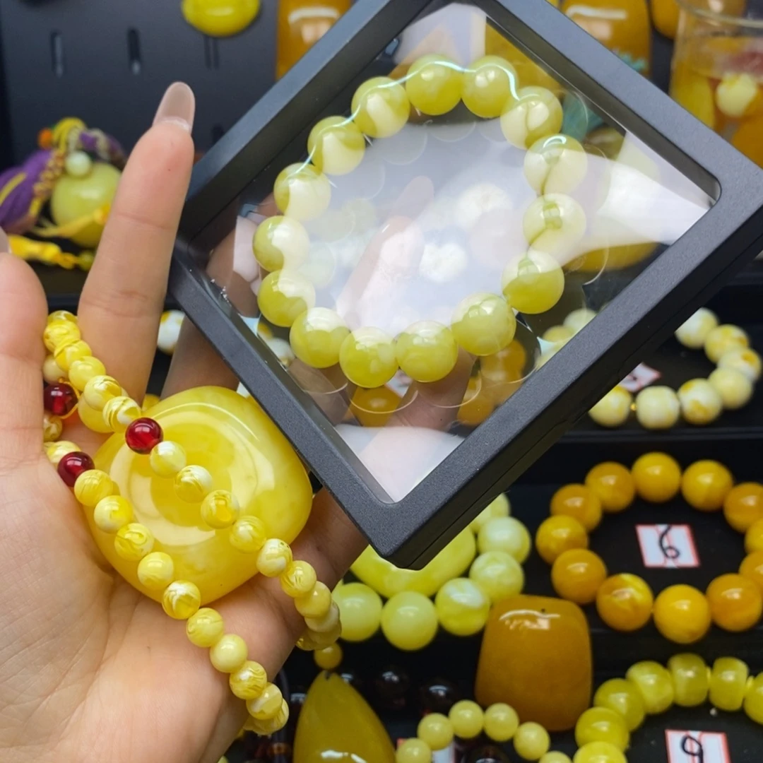 然***014手串加方扣➕珠链共三件