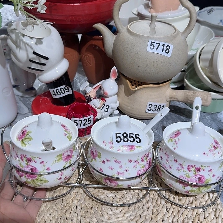 瓷片微瑕陶瓷满15包邮5855