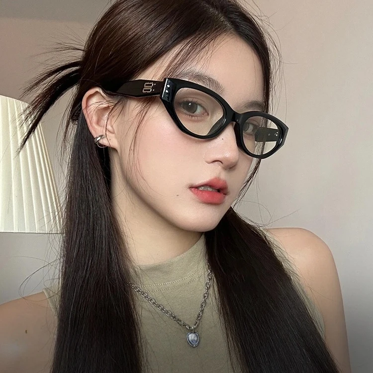 超轻TR美式风时尚复古文艺近视眼镜可配度数高颜值洋气防蓝光眼镜