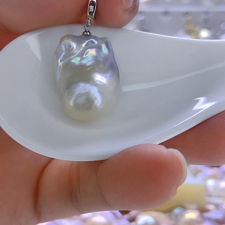 c***o颈饰银S925镶嵌淡水珍珠100