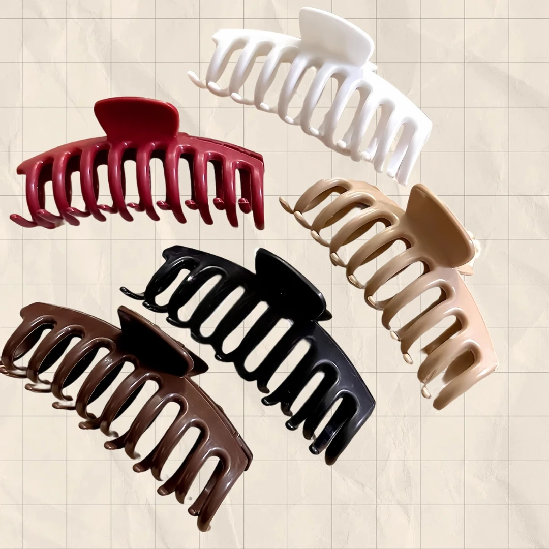 软质硅胶鲨鱼夹抓夹女高J感2025新款高端发夹后脑勺大号夹子发饰