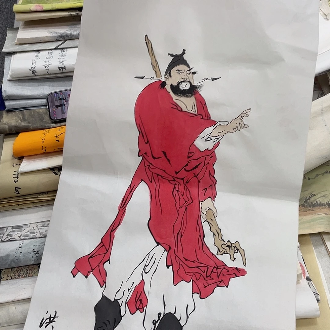 国画纯手绘字画宣纸