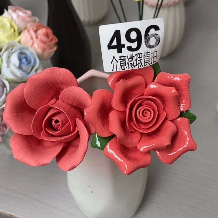 陶瓷手工制作陶瓷花