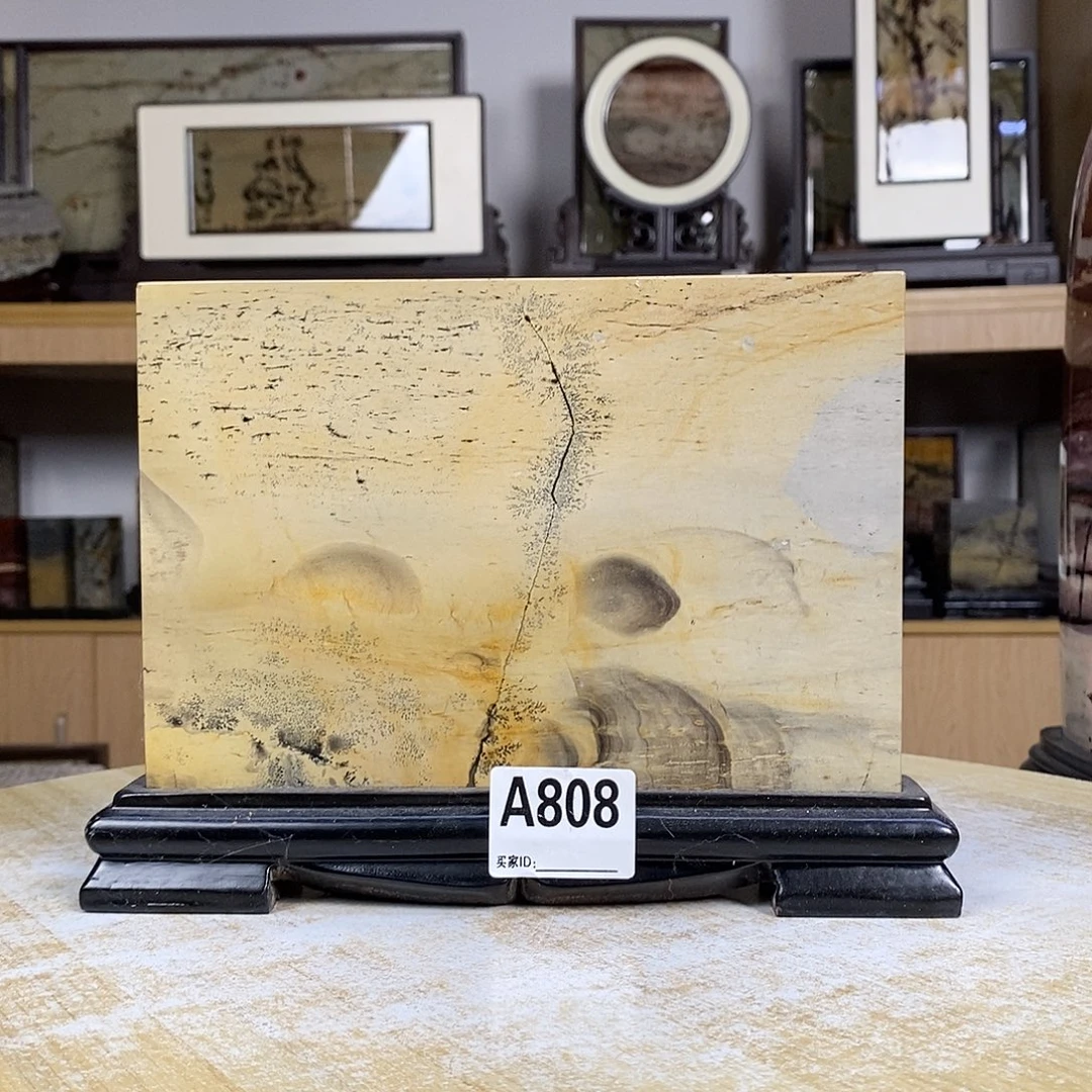 印石昌化石广西国画摆件808