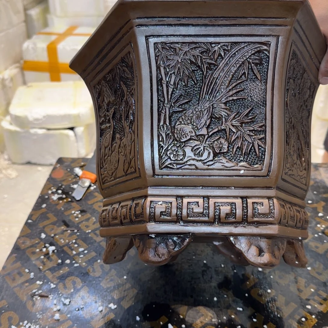 紫砂花盆口径26.22口径