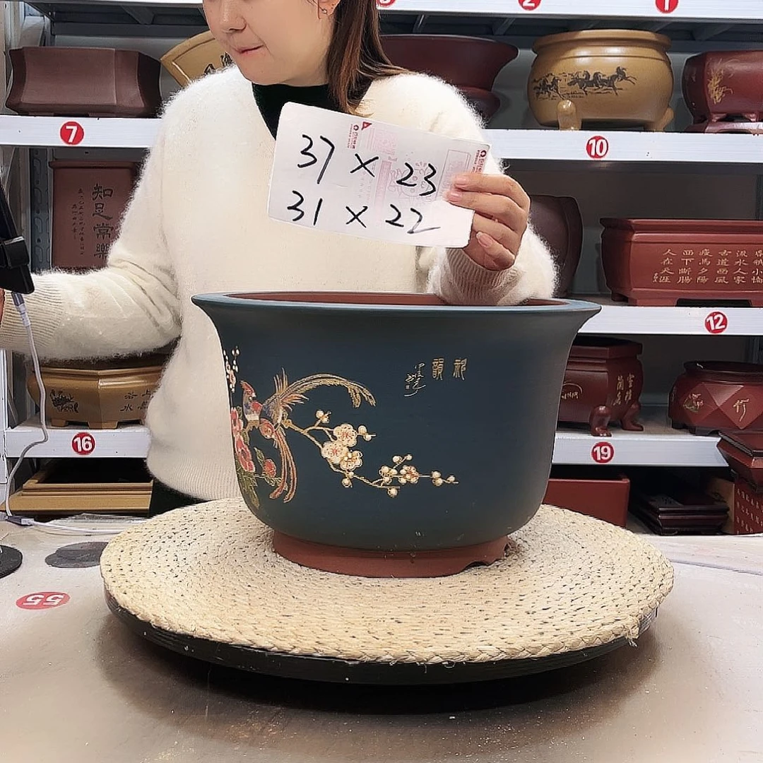 紫砂花盆紫砂花盆