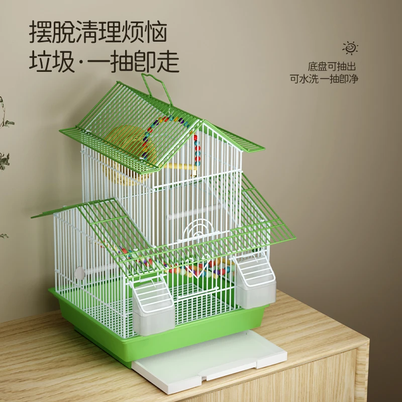 虎皮鹦鹉鸟笼双层别墅笼