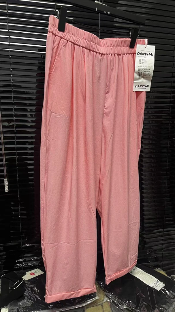 时尚薄款山本9分裤