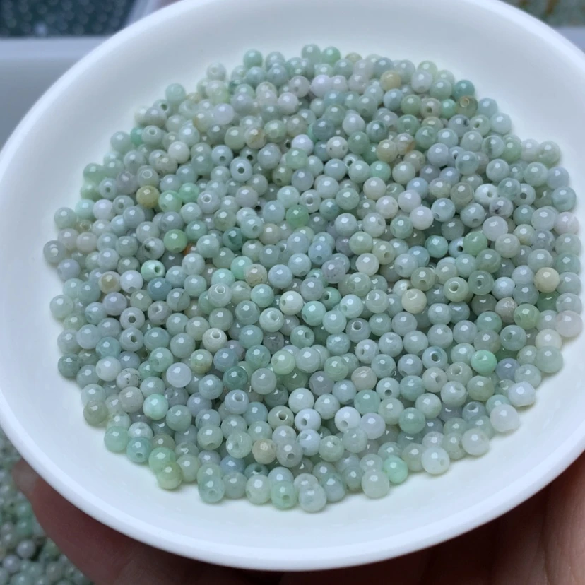 【闪购商品】未镶嵌手链翡翠卡3.5绿白200颗