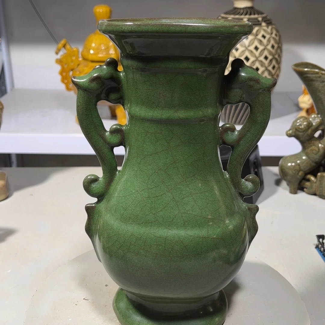 瓶日**心官窑瓷器品相完美