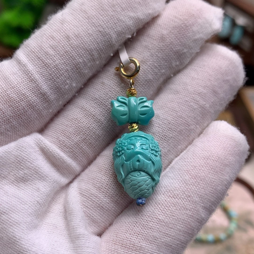 绿松石未镶嵌配饰