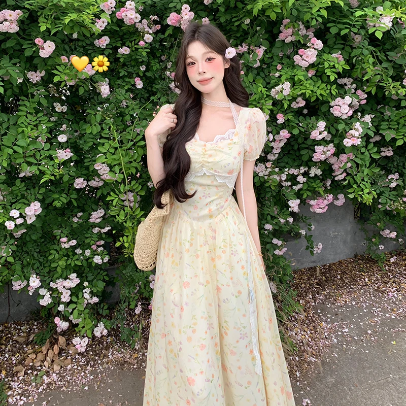 独特漂亮掐腰绝美长裙连衣裙子女夏季2025新款今年流行爆款巨好看