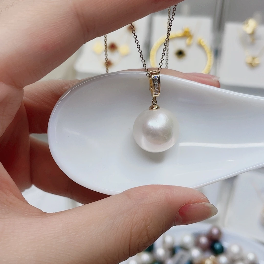 淡水珍珠吊坠(赠链)合金