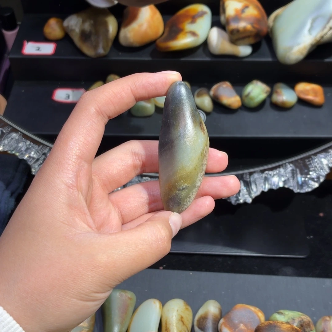 和田玉未镶嵌挂件54