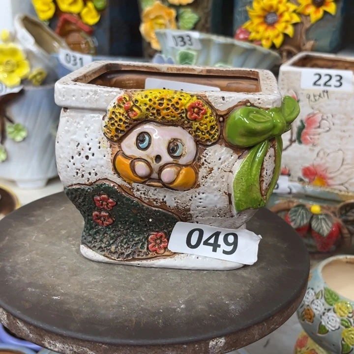 紫砂花盆粗陶材质多肉花盆