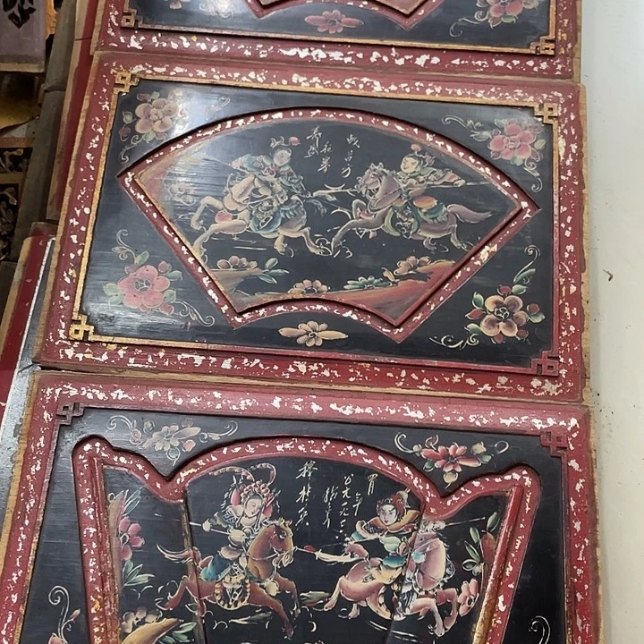 单***行香榧木老木雕花板老木雕花板