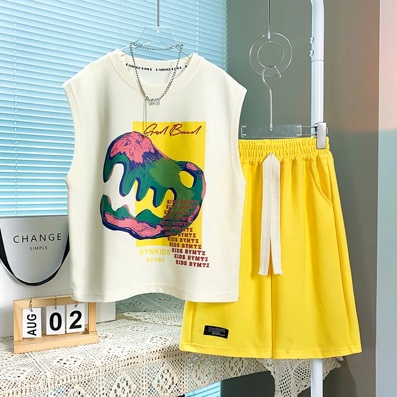 BCA 【字母】中大童青少年休闲穿搭 夏款套装DF-套装1306