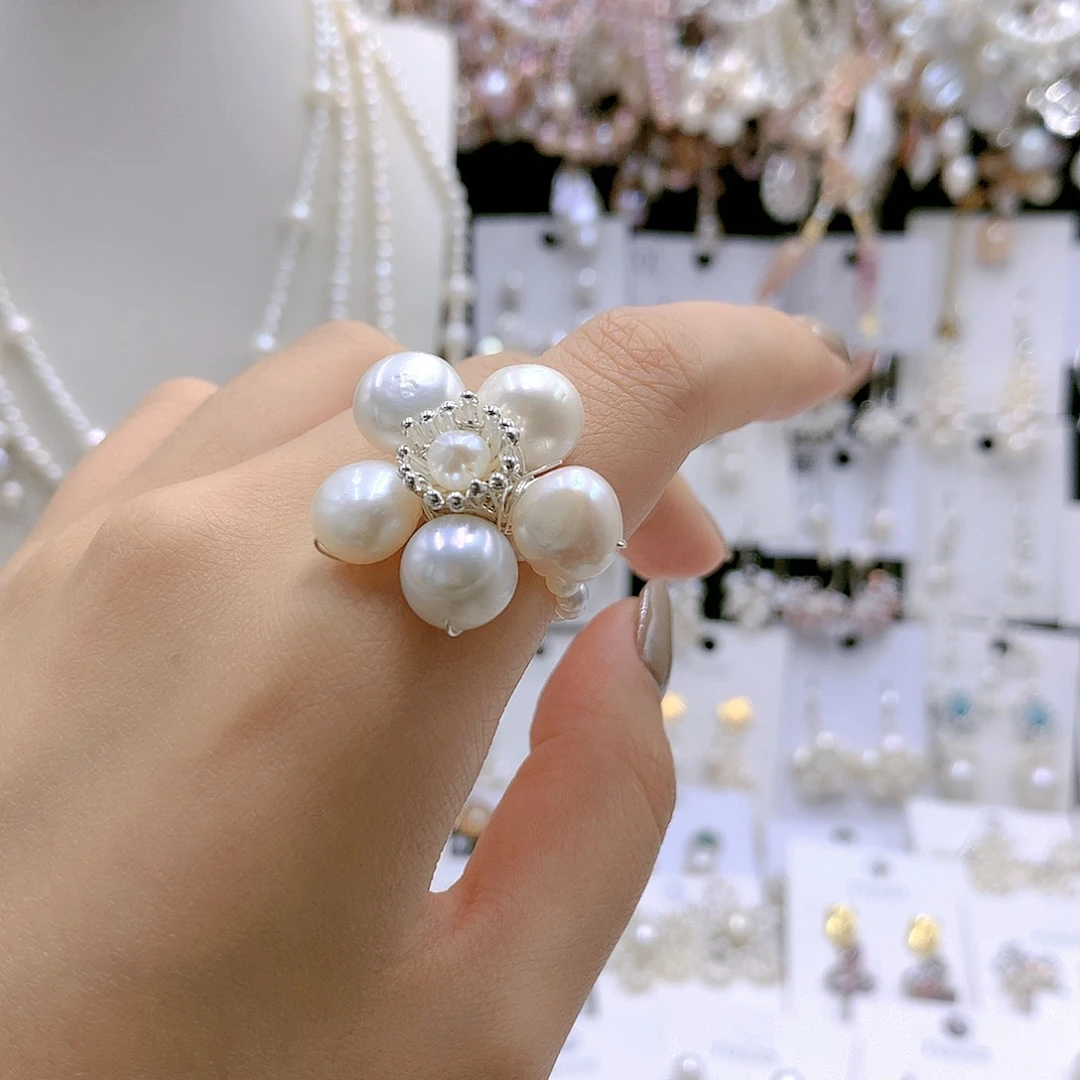 颈饰银S925镶嵌淡水珍珠