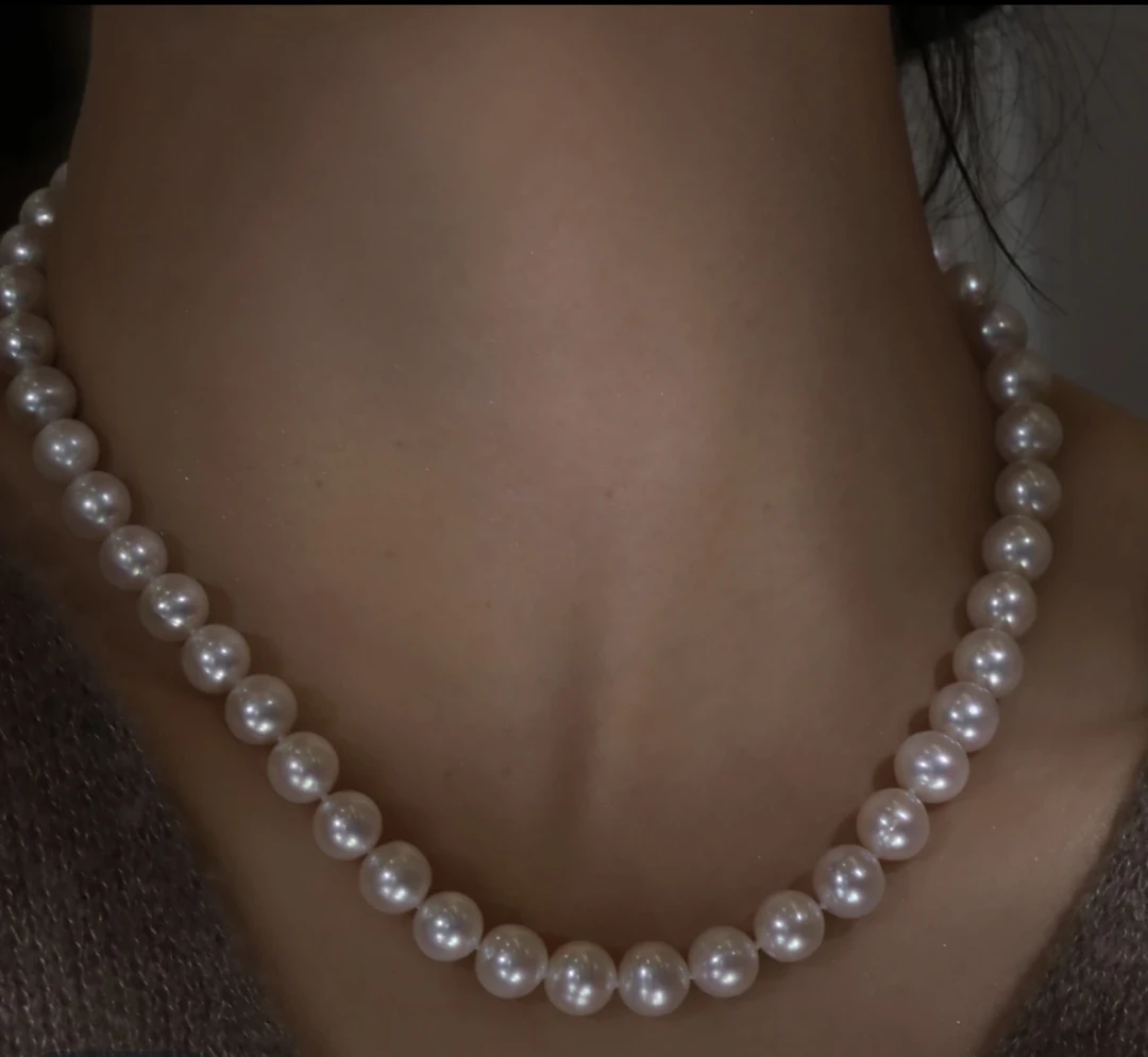 链子925银倪妮同款大圆珠近圆项链时尚百搭妈妈链