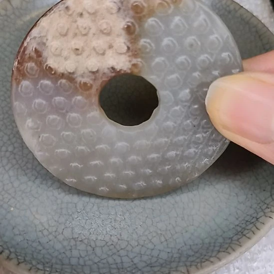 摆件开片瓷器瓷片摆件