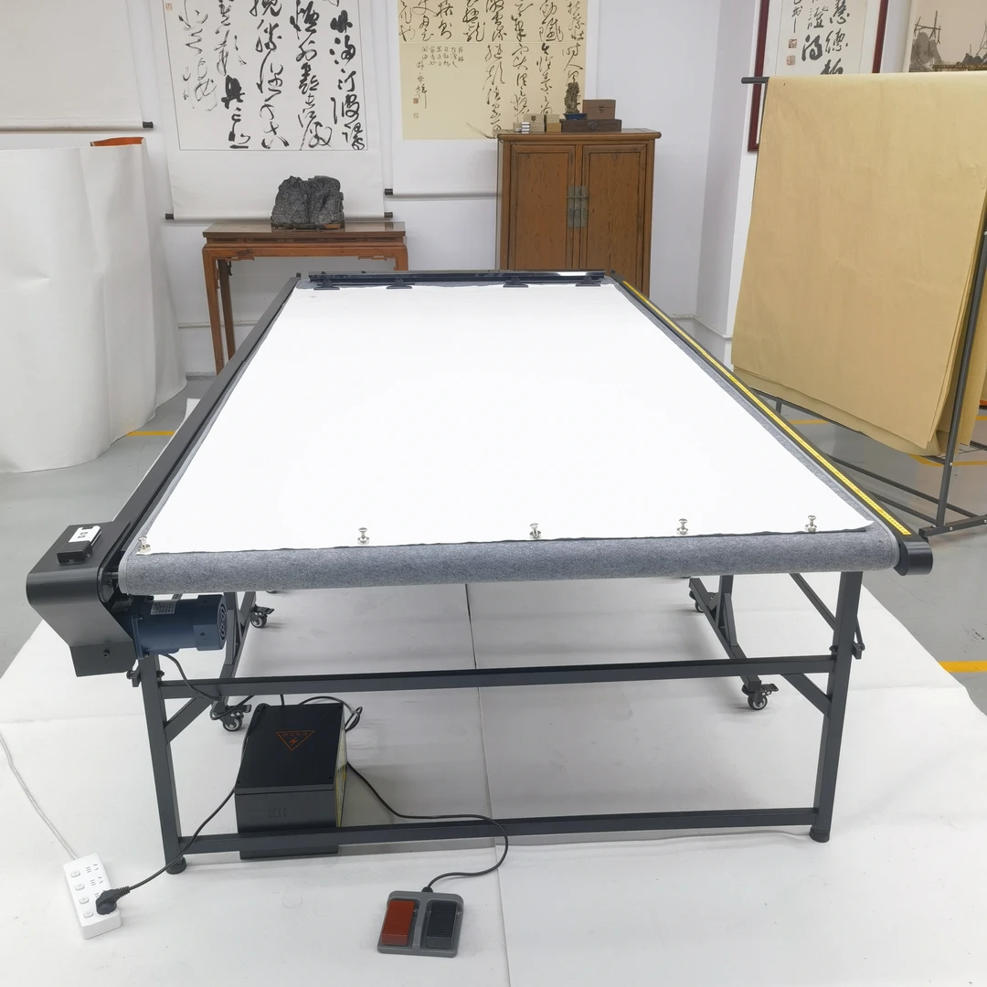 八尺书®自动拉纸书法桌 戴才棉研制可折叠可移动国展书法创作神器