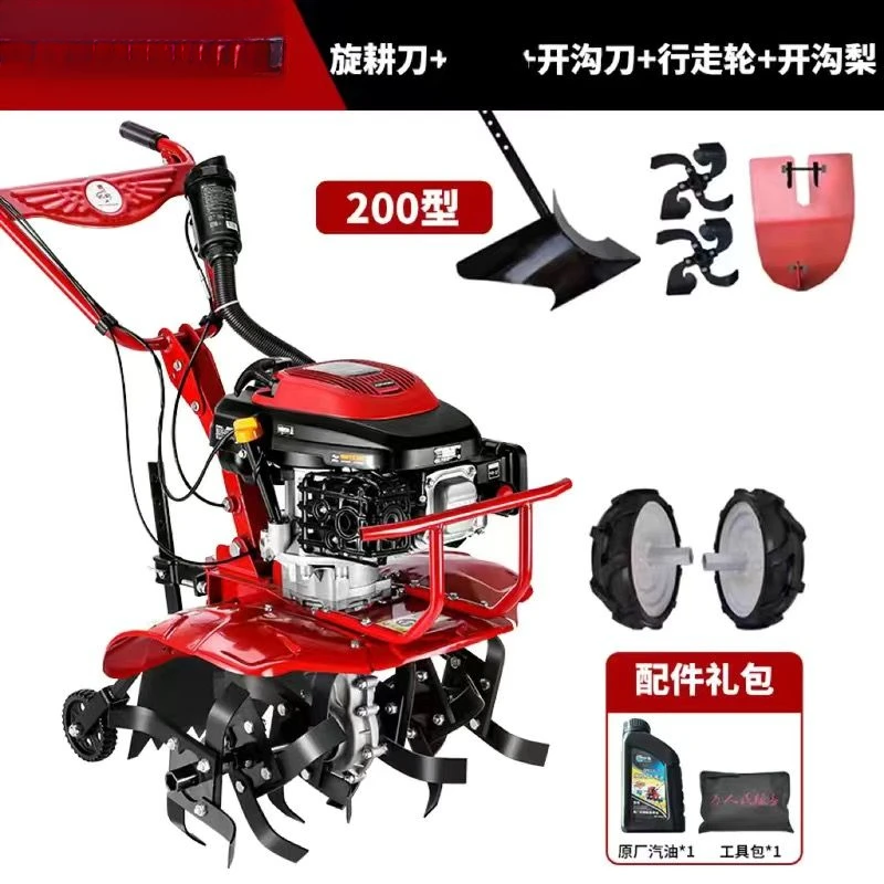 四冲程微耕机旋耕机汽油机专业开沟机果园松土除草农用旋【多】