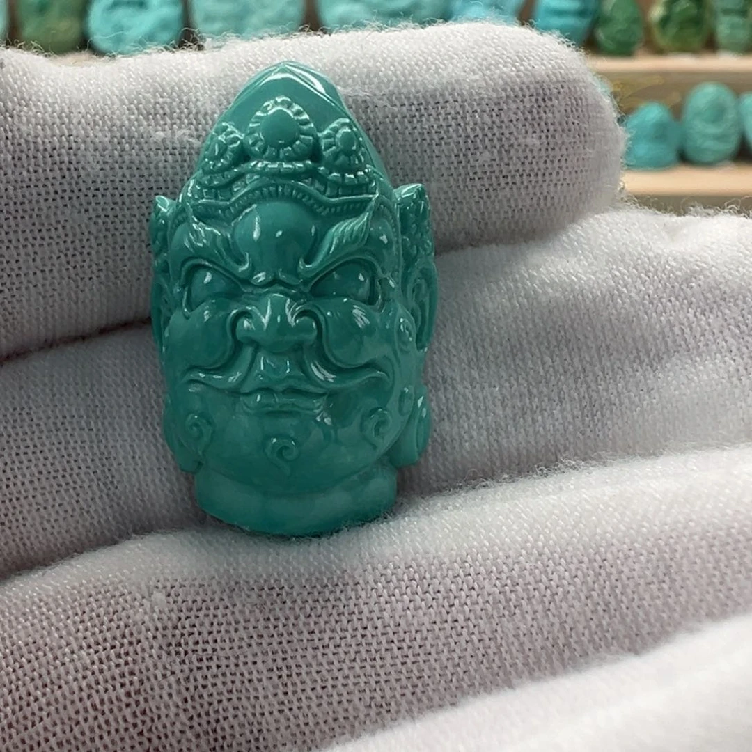 未镶嵌绿松石黄财神16.6mm