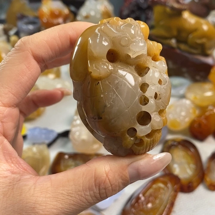 玛瑙/玉髓吊坠(不含链)未镶嵌