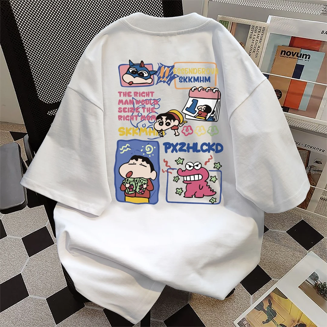 100%纯棉2026年夏季美式高街休闲印花短袖t恤女潮牌小众宽松上衣