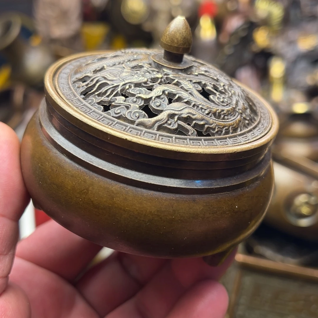 茶壶香炉铜器摆件