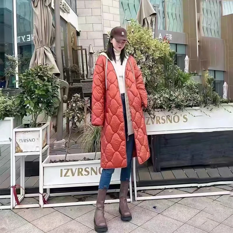 2024新款中长马甲格纹保暖雪丽棉服5400672