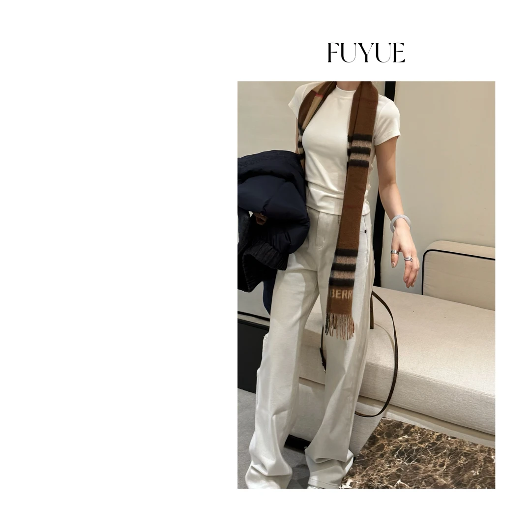 FUYUE赴约 品质白色半袖时尚休闲百搭夏季圆领设计师秋季