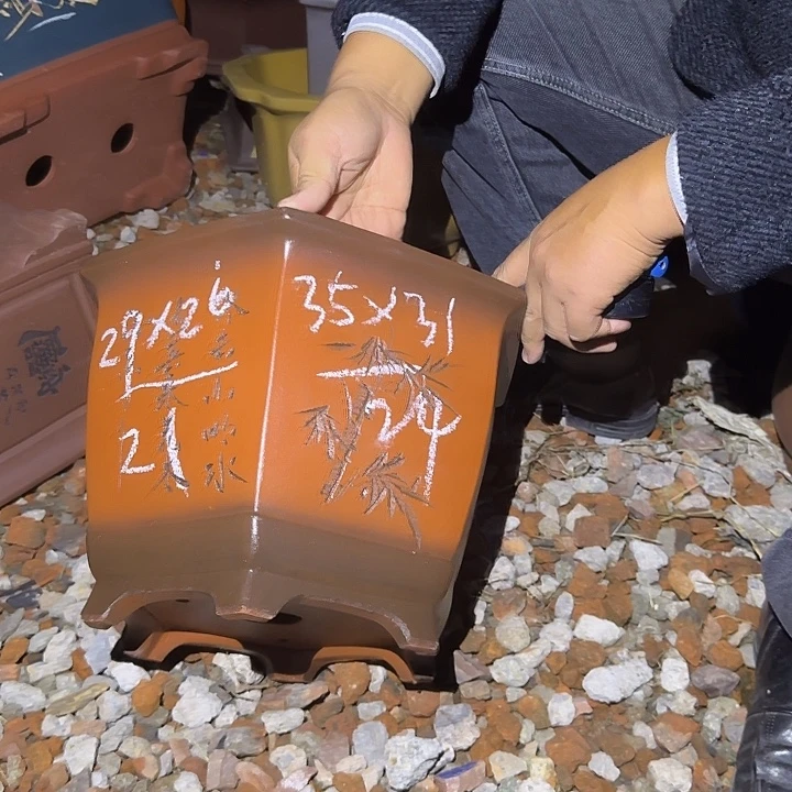 紫砂花盆紫砂花盆