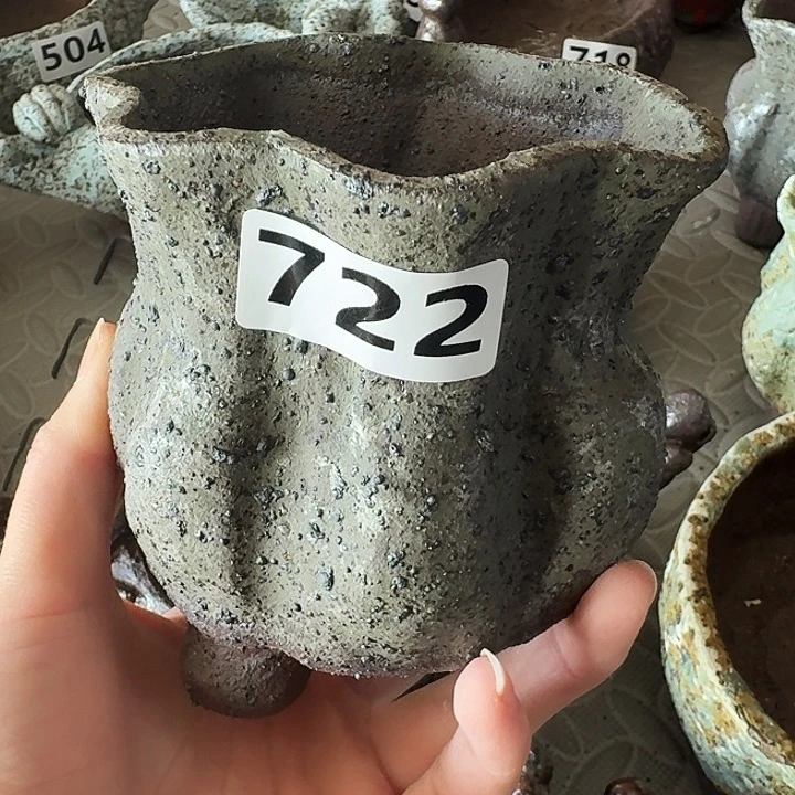 内口8高10粗陶手工