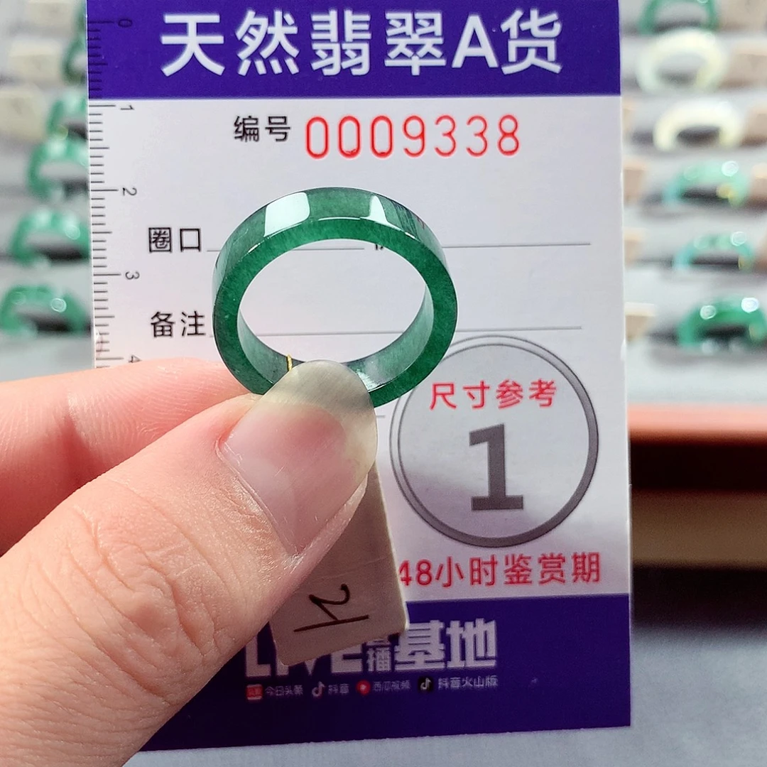 翡翠未镶嵌戒指21号