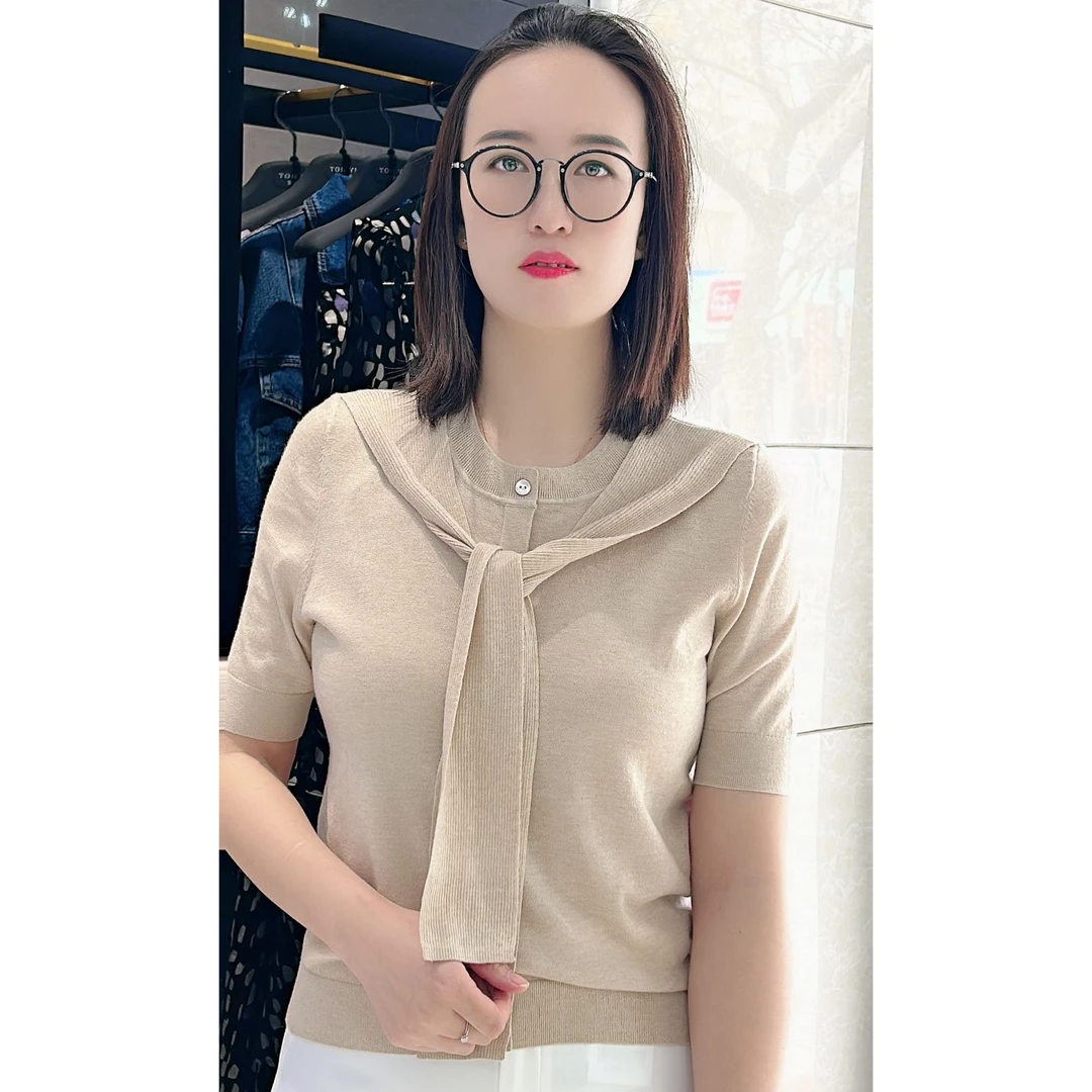 春季新款短袖针织衫