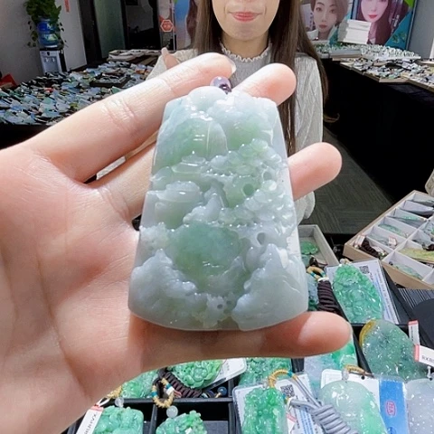 翡翠未镶嵌项链翡翠