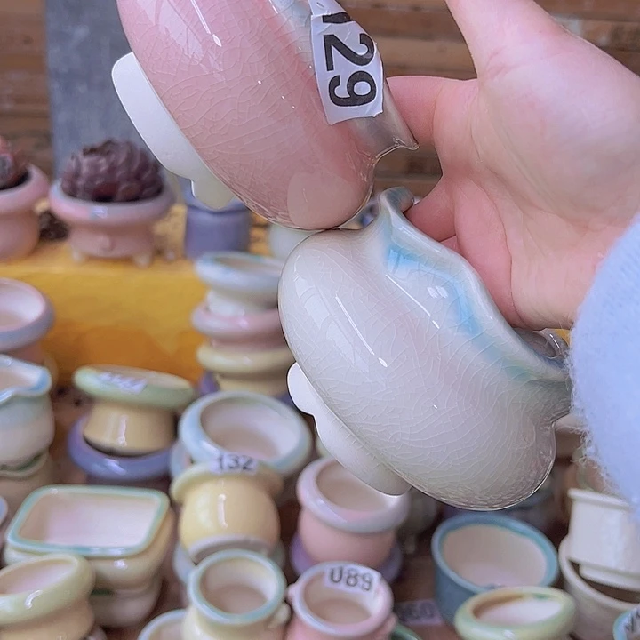 红陶陶瓷花盆当场满12包邮