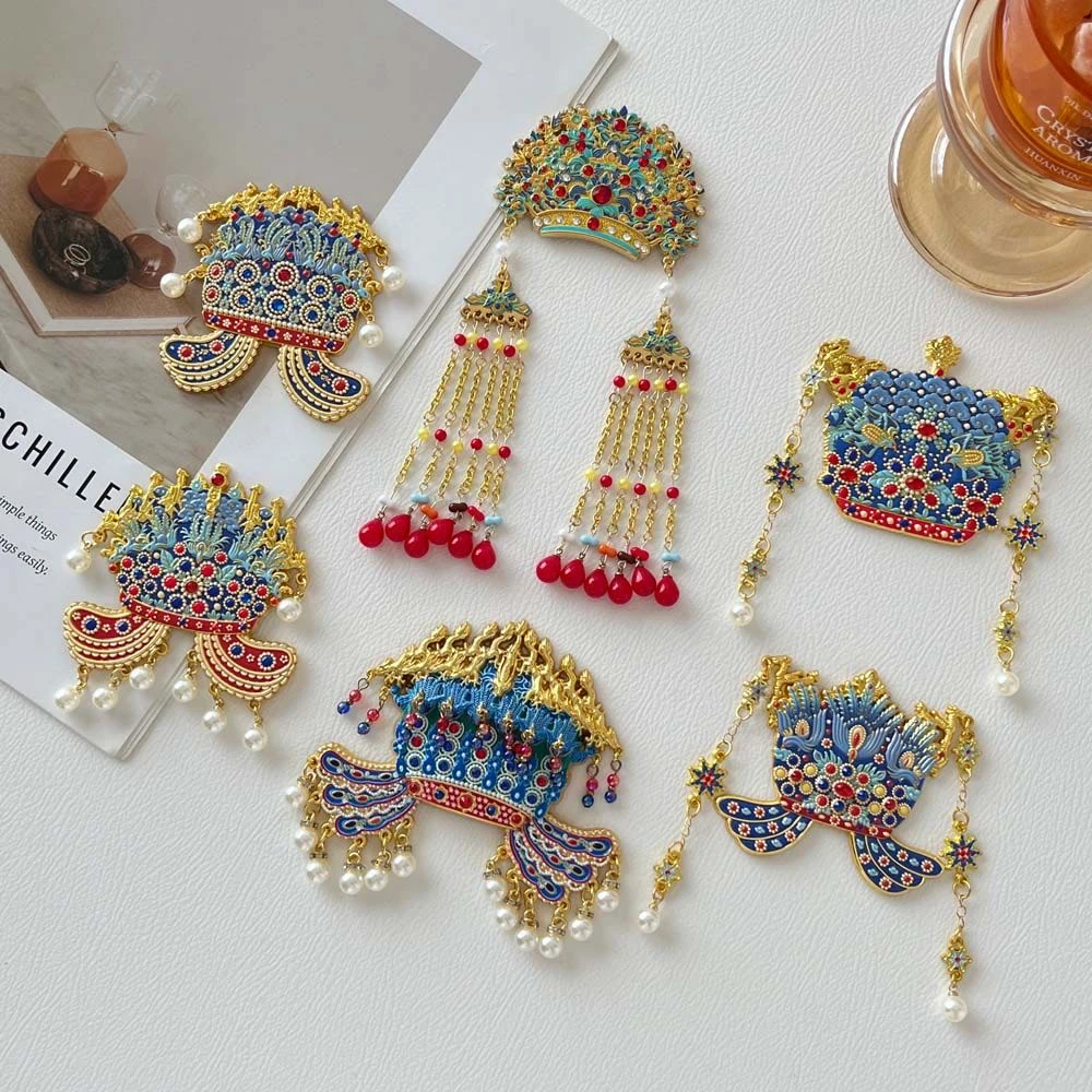 凤冠金属冰箱贴国风创意装饰品送朋友生日礼物文创创意伴手礼