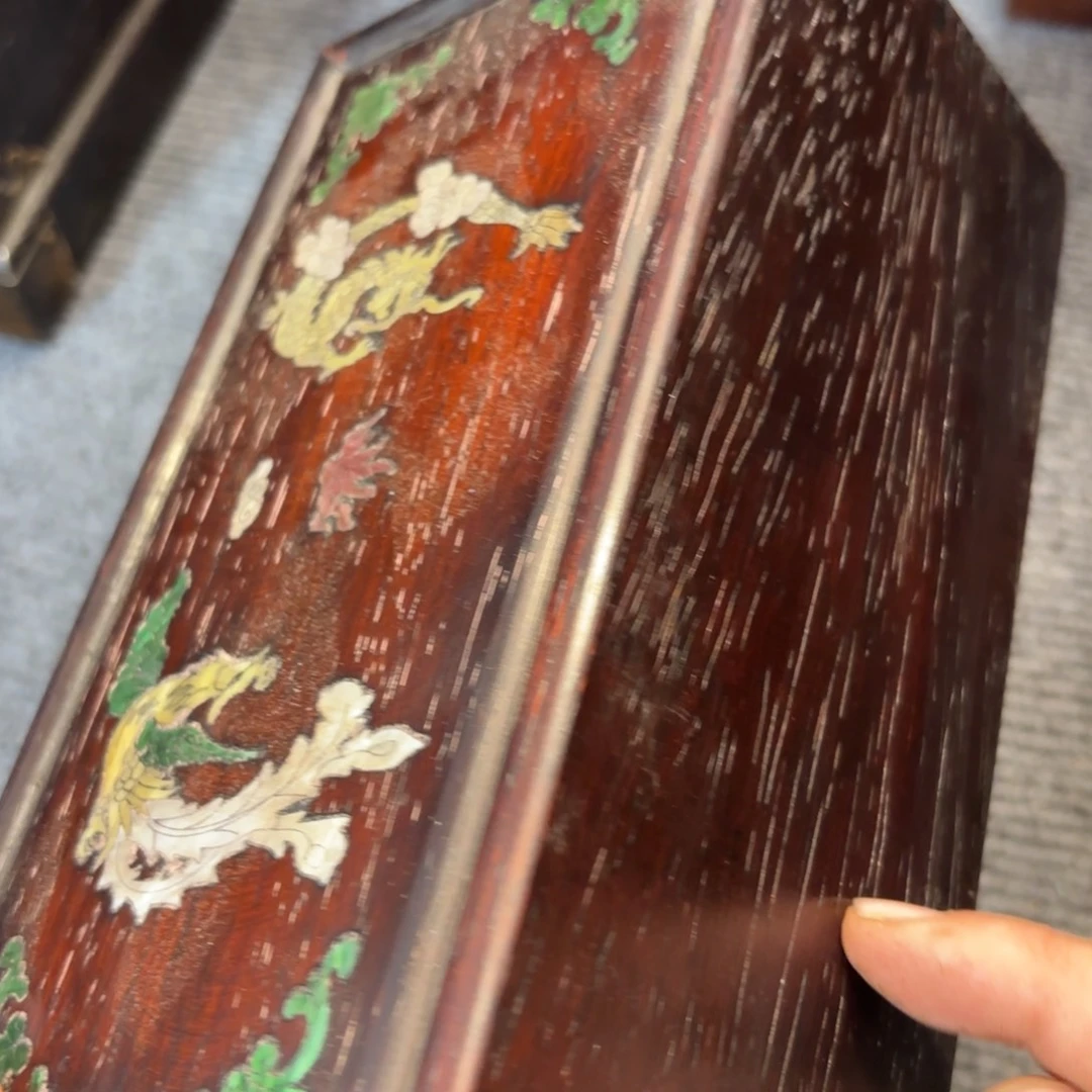 木小叶紫檀独板收纳盒