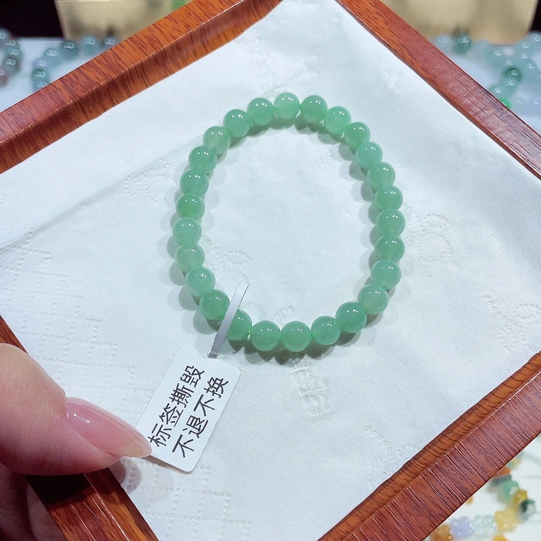 未镶嵌手链翡翠天然缅甸翡翠A货卡7