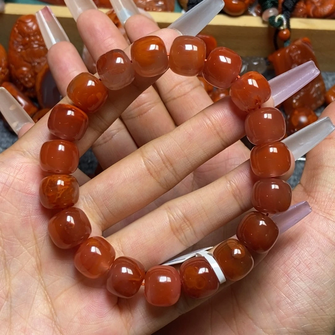 手串未镶嵌南红玛瑙12+m m