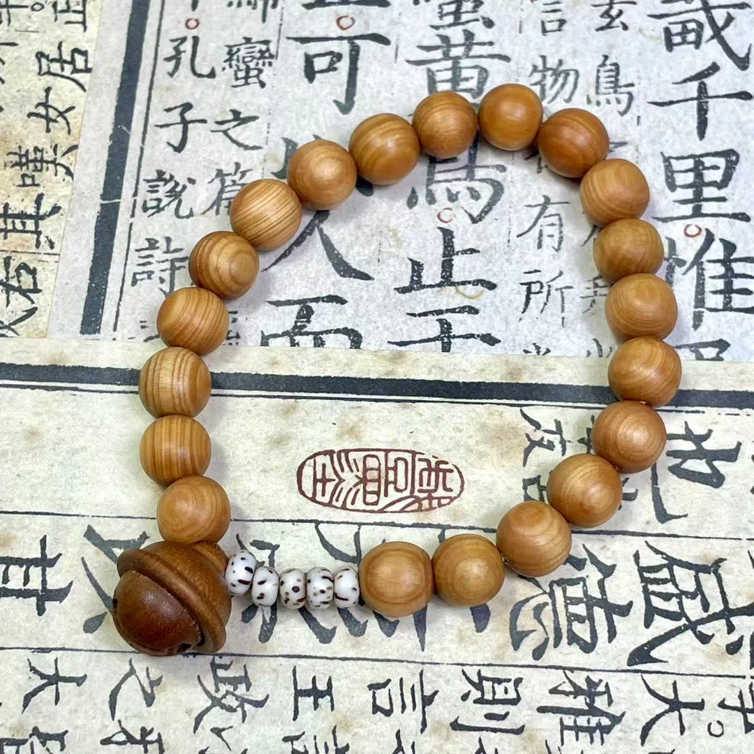 崖柏铃铛单圈手串 -M69