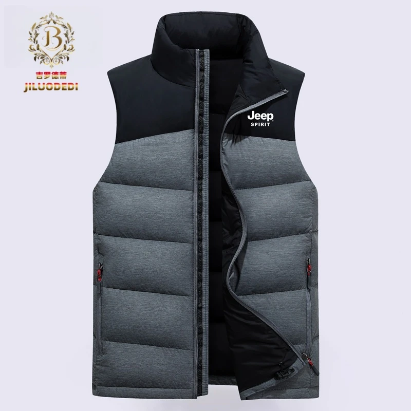 吉罗德蒂羽绒马甲男2025秋冬轻薄保暖羽绒服背心坎肩大码90白鸭绒